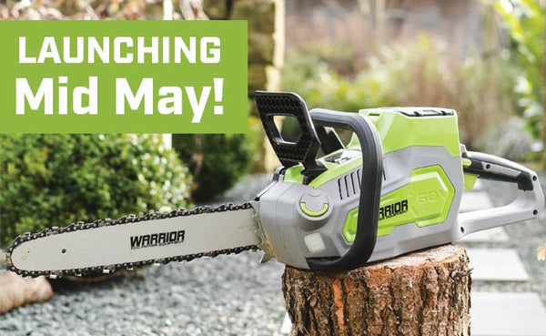 Warrior Eco Power Equipment Chainsaw with reference to website launching in May 2020
