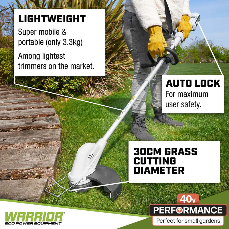 40v Cordless 40cm Grass & Brush Trimmer